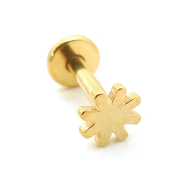 16G hélice celestial Moon Star Cartílago Tragus Joyería Sun 1//4/" pendiente Stud Oreja